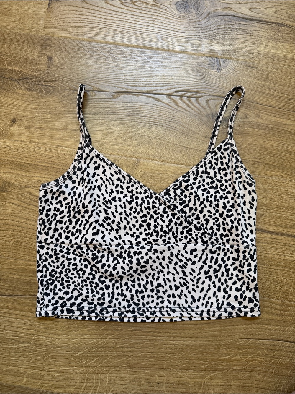 Women's Leopard Print Tank Top - Black & White